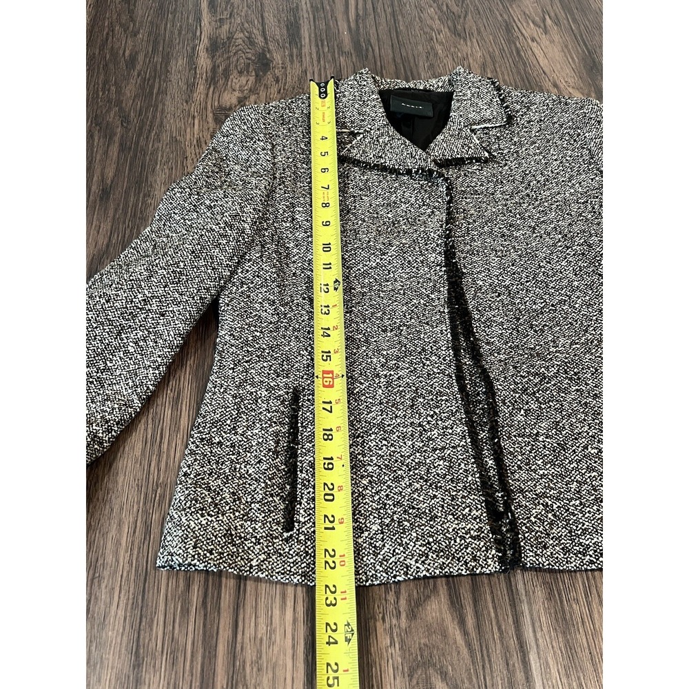 Akris ladies brown wool Silk tweed jacket Size 8 - Picture 5 of 14